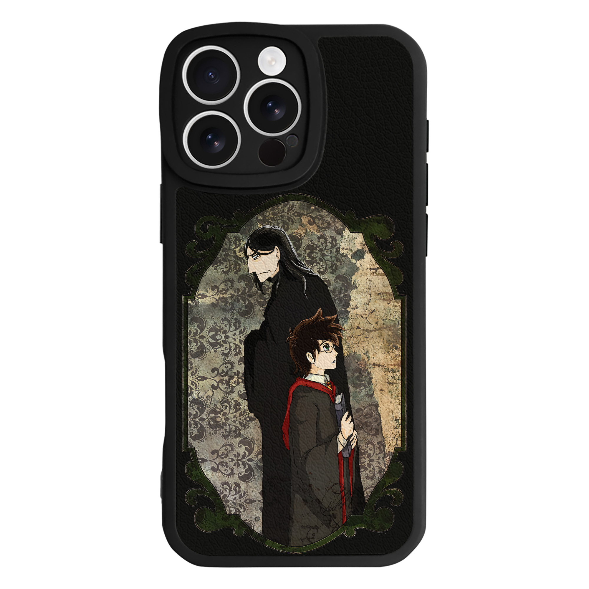 （画像用） Harry Potter ハリー・ポッターシリーズ 【iPhone 16シリーズ対応】シリコンスマホケース（レザー調） 材質：シリコン